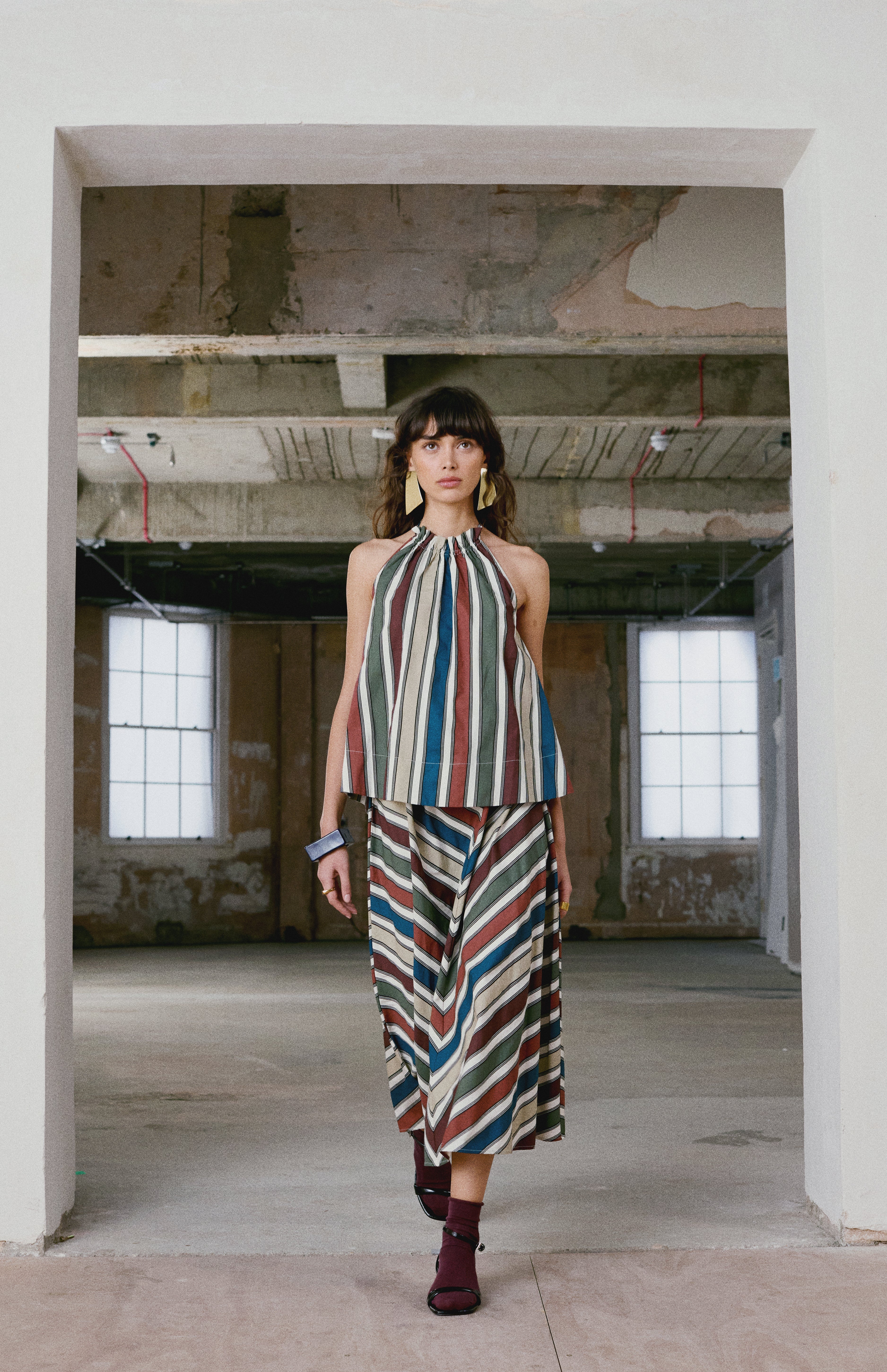 TSMUNA PRINTED MIDI SKIRT